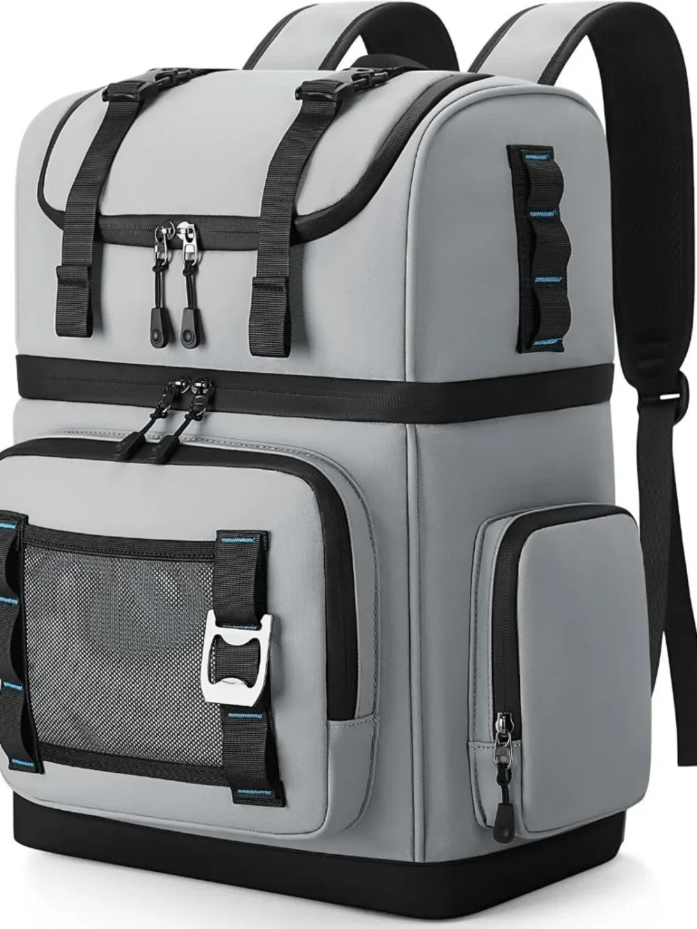 Large Insulated Waterproof Cooler Backpack, Double Decker Leak Proof for Beach